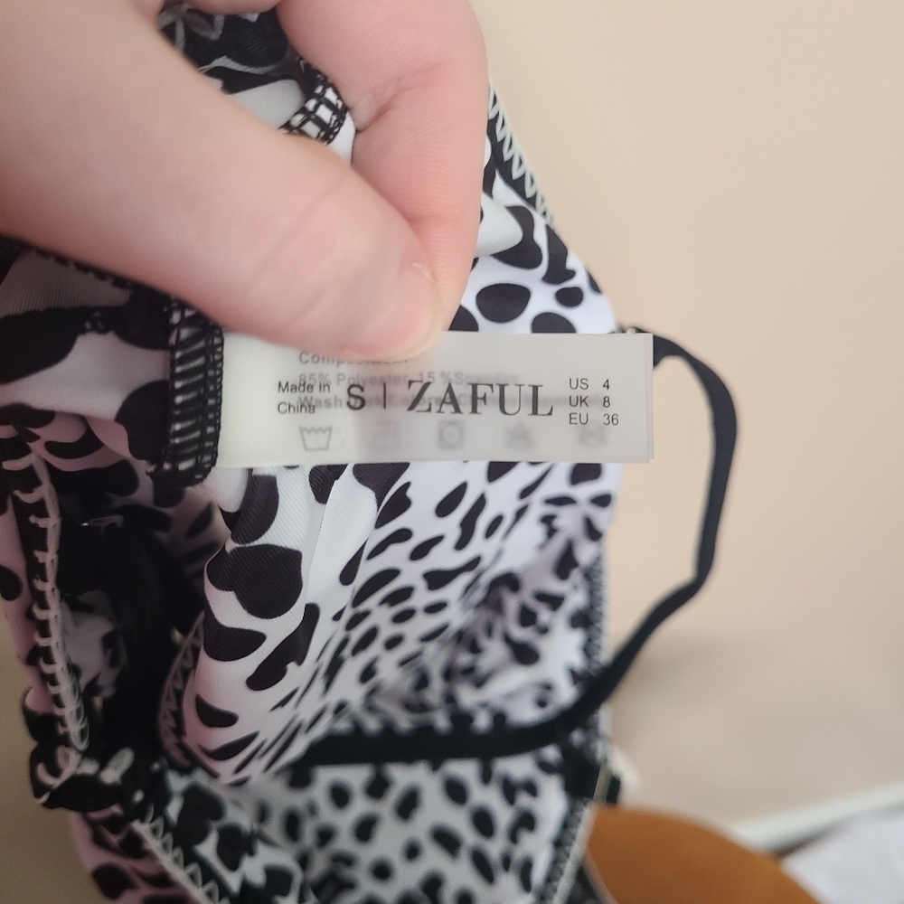 NWT Zaful Dalmation Print Two Piece Swimsuit - Picture 10 of 10